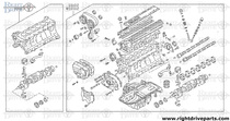 10103 - engine assembly, short - BNR32 Nissan Skyline GT-R